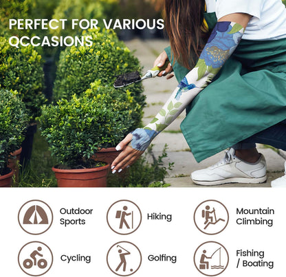 YPHCDO Gardening Sleeves Farm Sun Protection Arm Cooling Sleeves Thorn Proof Garden for Women Men with Thumb Hole