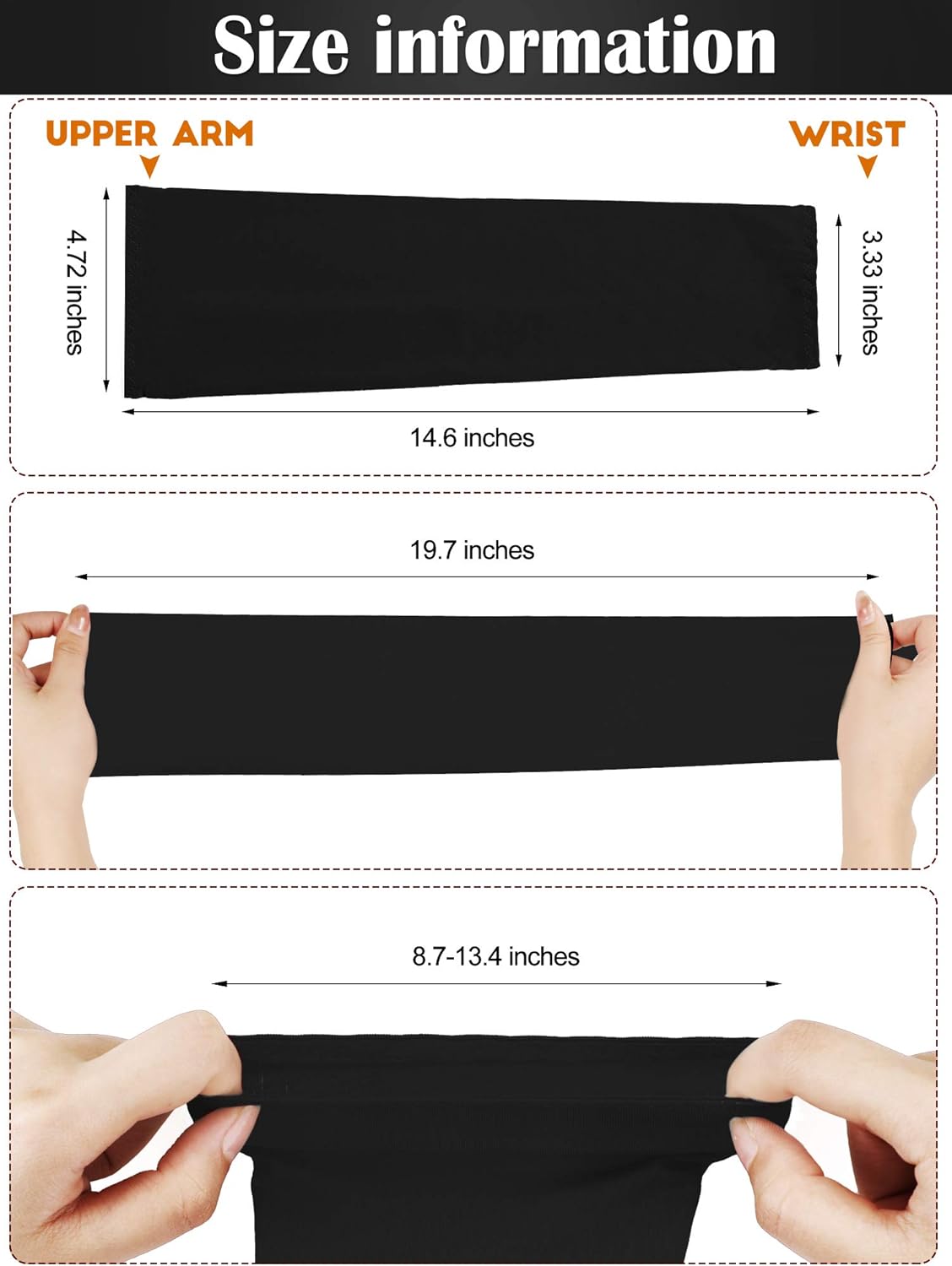 Bememo 16 Pairs UV Sun Protection Arm Sleeves for Men Women Cooling Arm Sleeves for Sports Workouts Tattoo Covers