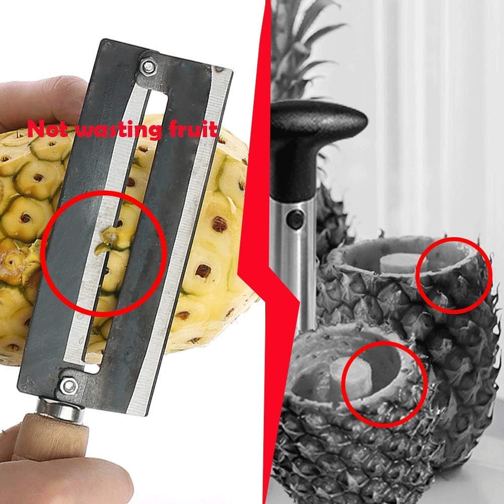 Sugarcane & Pineapple Peeling Knife - Sugar Cane Peeler - High Carbon Steel - Non-slip Wooden Handle