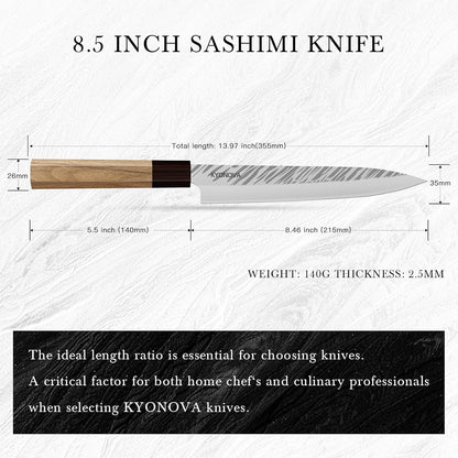 7 Inch Santoku Knife, 9-Layer VG10 High Carbon Steel Multipurpose Japanese Kitchen Knife, Sharp Steak Knife & Brisket Knife with Rosewood Handle for cutting meat for Home & Restaurant