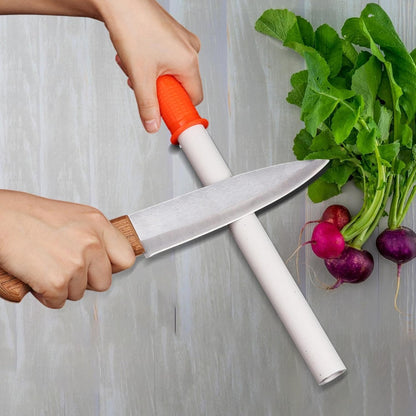 Sharpeners Bar Kitchen Knife Sharpening Rod Ceramic Grinding Honing Tool Non Slip Handle Suitable for Home Knife Maintenance, 37.5cm
