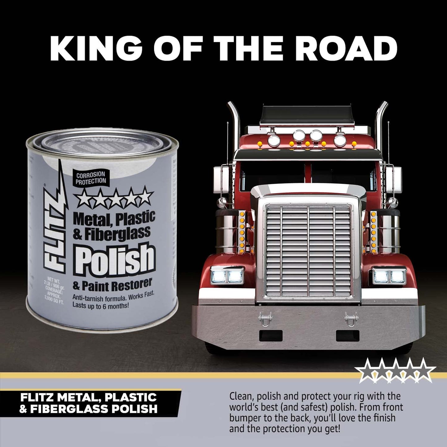 Flitz Metal Polish Paste - 1.76oz USA-Made Polish for Solid Chrome, Stainless Steel, & Aluminum - Non-Abrasive for Light Oxidation - Requires Manual Buffing - Not for Plated/Coated Surfaces (1 Pack)