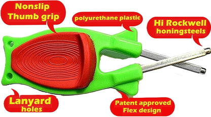 Discover the new patented Block Knife Sharpener, designed for honing blades to their original sharpness.