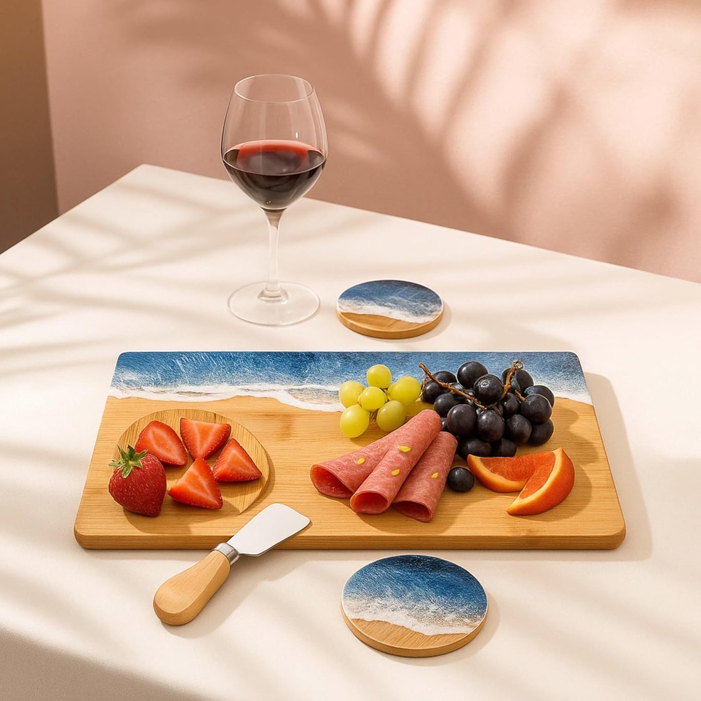 Set of 12, Bulk Wholesale Bamboo Cutting Boards – 15"x11" Large Blank Wood Charcuterie Trays, Grazing Platters for Home Decor, Party Use, Engraving Gifts, Epoxy Resin Art, or Rustic Wall Display