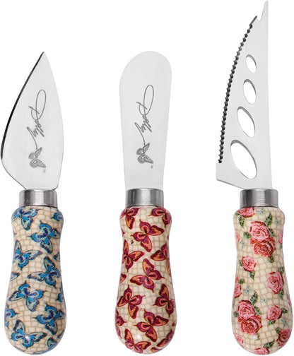 Dolly Parton 3-Piece Assorted Cheese Knife Set for Entertaining and Serving