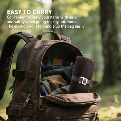Pocket Knife Display Case | EDC Roll-Up Tool Bag, Folding Knives Roll Bag Organizer for Notebook Lovers | Multi-Pocket with Elastic Loops, Storage knifes Pouch for Camping and Outdoor Use