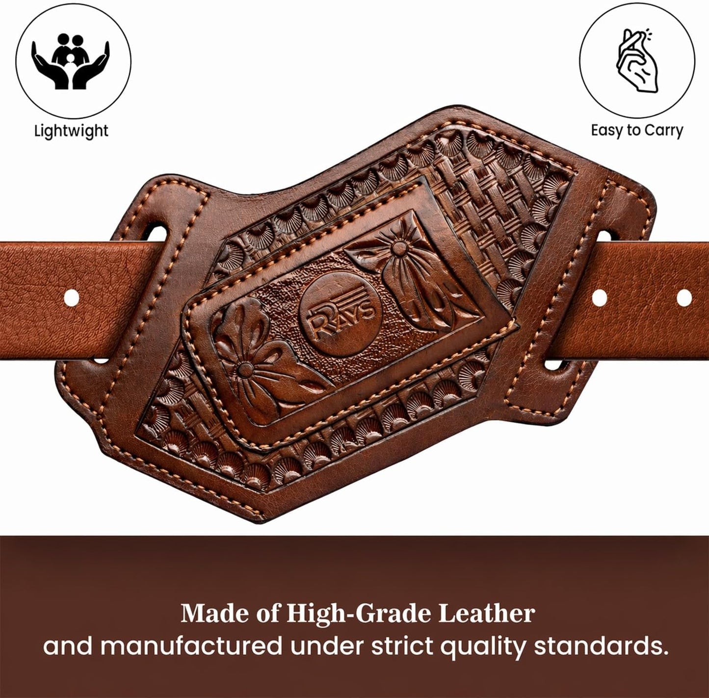 Leather Knife Sheath for Belt Pocket Folding Knife Holder Compact Draw Knifes Carrier EDC Tools Holster