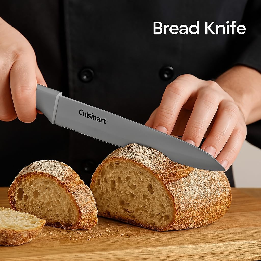 Cuisinart Advantage 12-Piece Gray Knife Set with Blade Guards C55-12PCG
