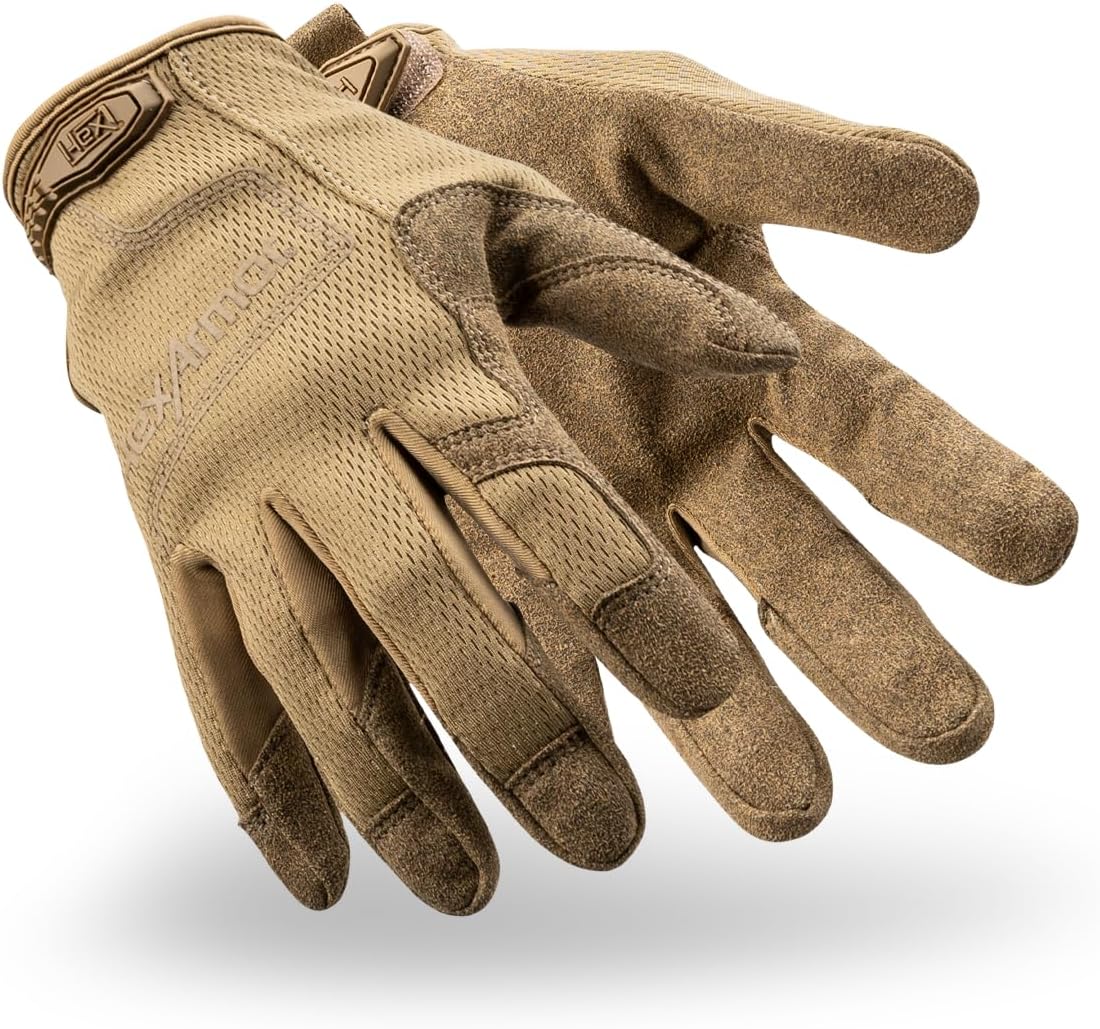 Law Enforcement Search Safety Tactical Work Gloves, HexBlue 2132 Series