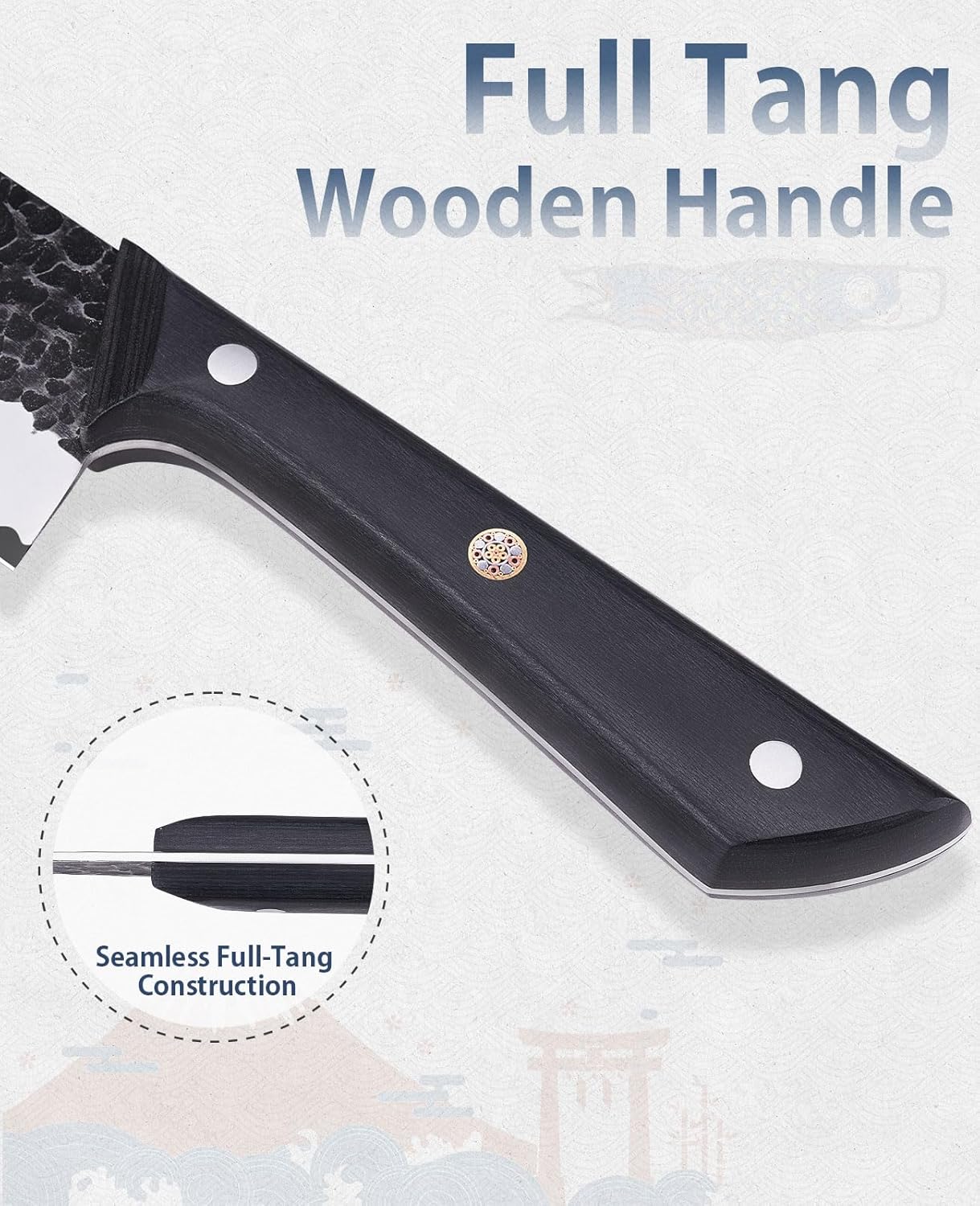 3.7 Inch Hand Forged Paring Knife, VG10 High Carbon 3-Layer Clad Steel Small Kitchen Knife, Ultra Sharp Full Tang for Peeling, Slicing & Delicate Prep, Gift Box for Men & Women