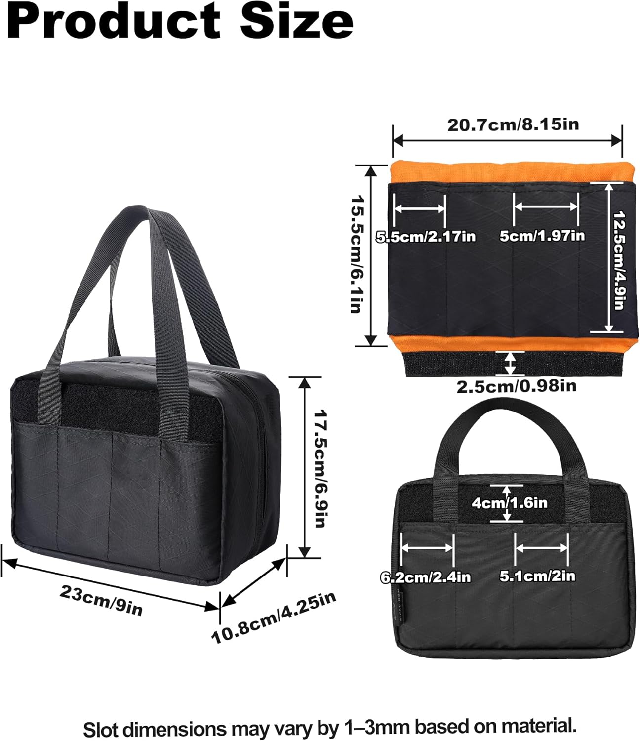 VIPERADE VE40 Knife Display Case with 40 Slots, Folding Knives Storage Holder, Knife Collection Carrier Bag for Folding Knives Flashlights Multitools