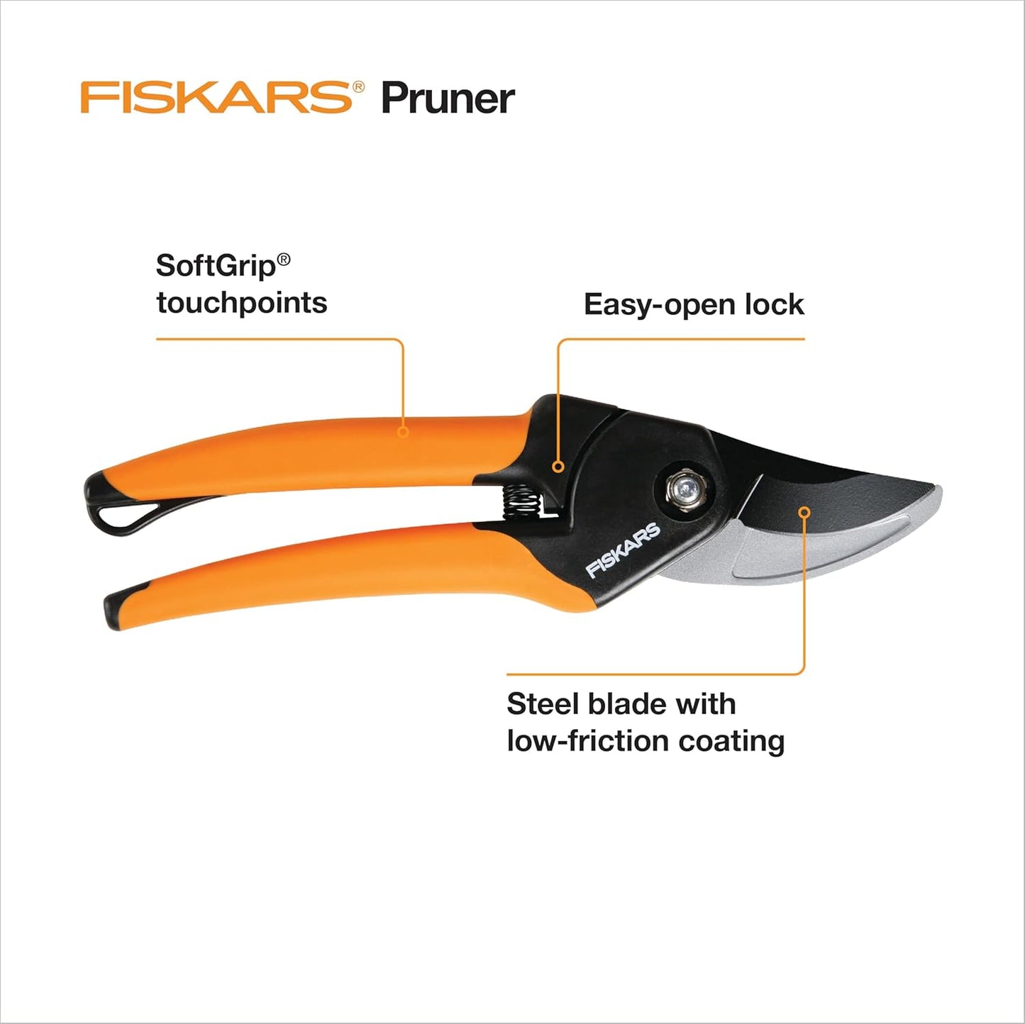 Fiskars 2-Piece Pruning & Veggie Shears Set, Explore Collection Garden Tool Kit, Bypass Pruner for Light Trimming, Vegetable Shears with Serrated Stainless Steel Blades for Harvesting Flowers & Herbs