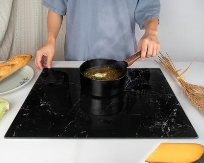 Kitchenville Glass Cutting Board 20”x16”: Tempered Glass Kitchen Counter Protector - Durable- Scratch-Resistant, Heat-Proof - Clear Design