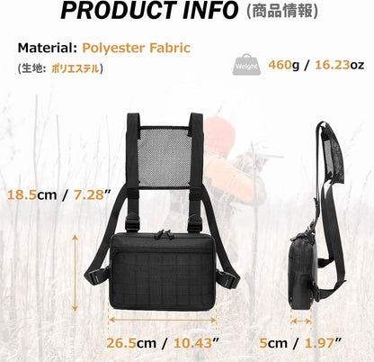 Azarxis Tactical Mini Belt Pouches, Multi-Purpose Small Battery Case Compact Utility EDC Card Slot Holder Waist Bags Military Molle Pack Sundries Storage Pack