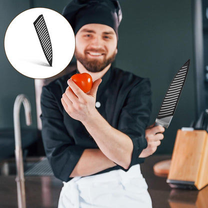 Knife Protector Sleeve 8.6 inch Plastic Safety Sheaths Black Kitchen Knife Protector Sleeve Practical Protectors Safety Knives Covers for Kitchen Knives