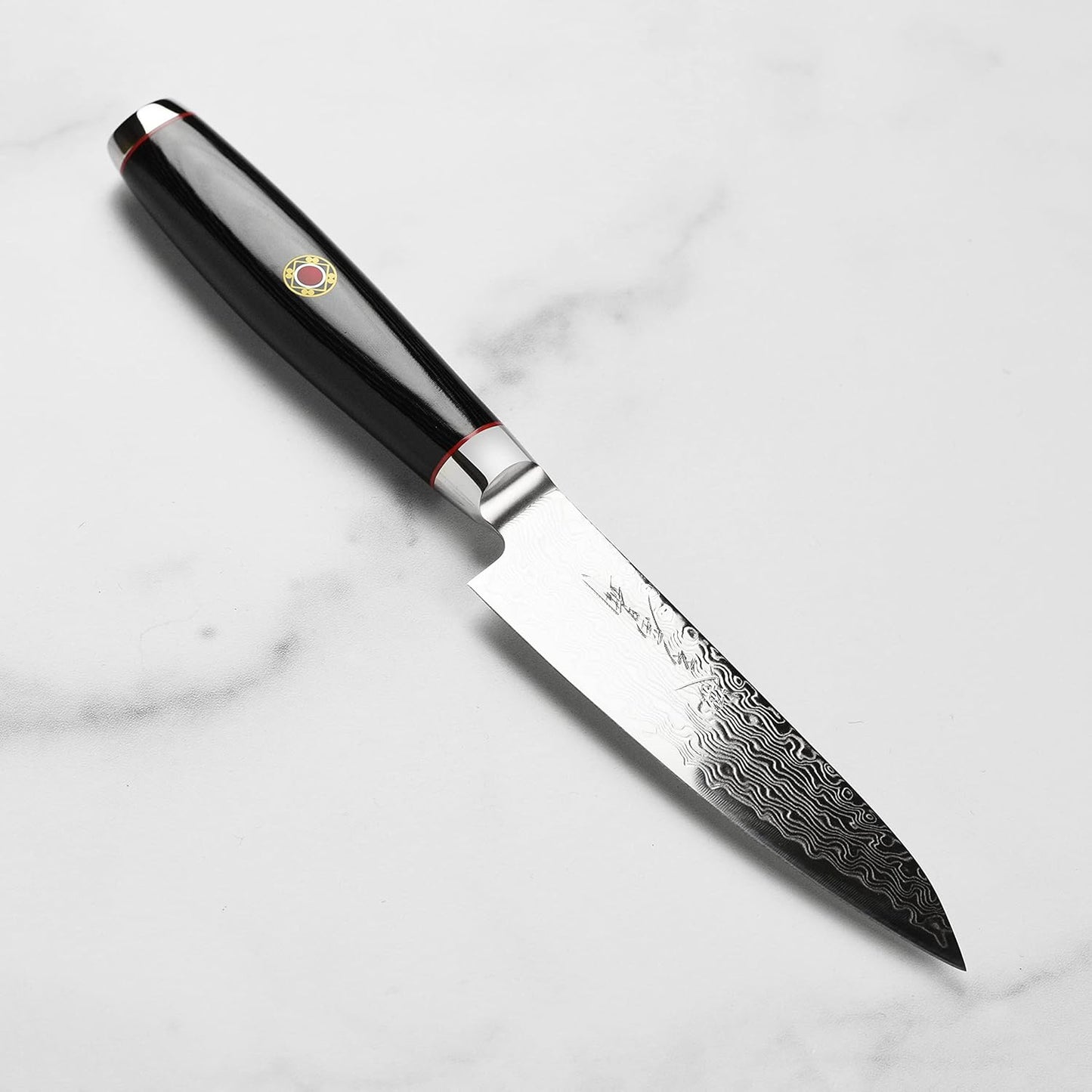 Enso SG2 Petty Knife - Made in Japan - 101 Layer Stainless Damascus Utility, 4.75"