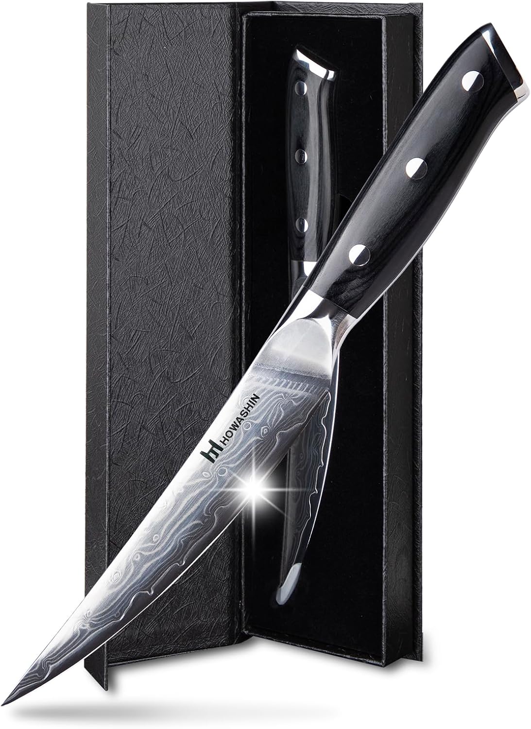 Chef Knife 5 Inch & Kitchen Knife Set Professional, German High-Carbon Stainless Steel,Razor Sharp, Ergonomic Handle,Utility Knife with Christmas Gift Box