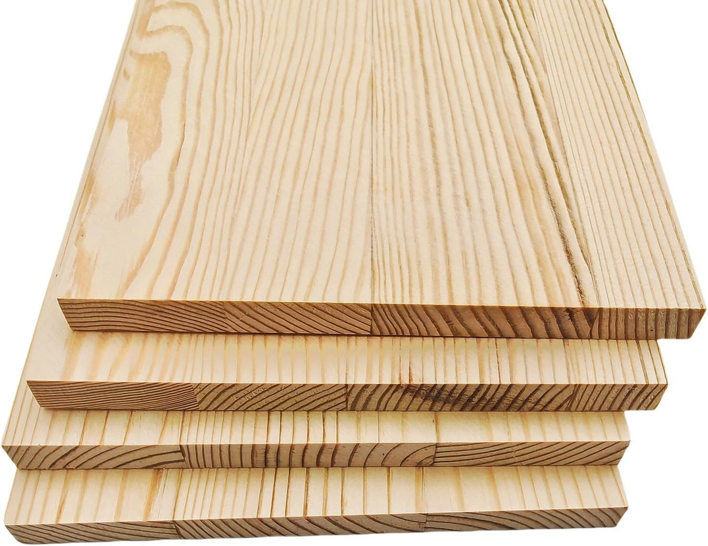 4PCS Rectangle Wood Boards Unfinished Wood Blocks for Crafting, 8x6x1in Blank Whittling Wooden Blocks for Wood Carving,Painting & Burning
