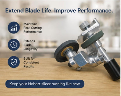 Cutlery Mania Sharpening Stone Set for Hobart Slicers | Truing Stone & Grinding Stone | Fits Hobart 512, 1512, 1612, 1712 | Deli Slicer Blade Sharpener