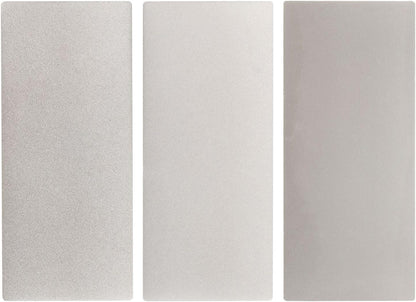 HARFINGTON 3pcs Diamond Sharpening Stone Set 250/600/1200 Grit Knife Sharpening Stone Surface Plate for knives Scissors Kitchen Tools, Silver Tone
