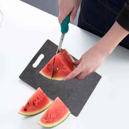 2 Pcs Cutting Board for Kitchen Small Mini Plastic Granite Color Cutting Board Dishwasher Safe Cutting Boards for Food Prep, Fruits, Vegetables with Easy Grip (6" x 10",White)