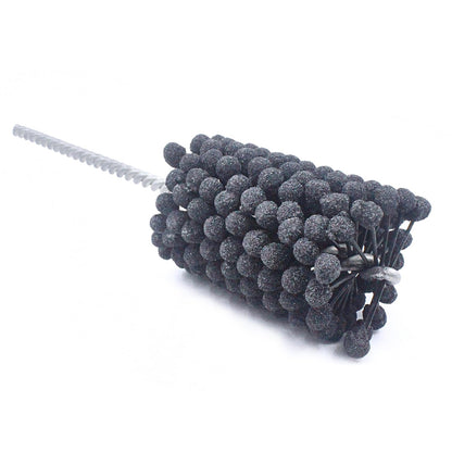 Garhgi 1-3/8" (35mm) Cylinder Honing Brush, 240 Grit Silicon Carbide Nylon Hone Tool, for Engine Cylinder Bore Deburring Finishing Deglazing Cleaning on Metals Steel Cast Iron