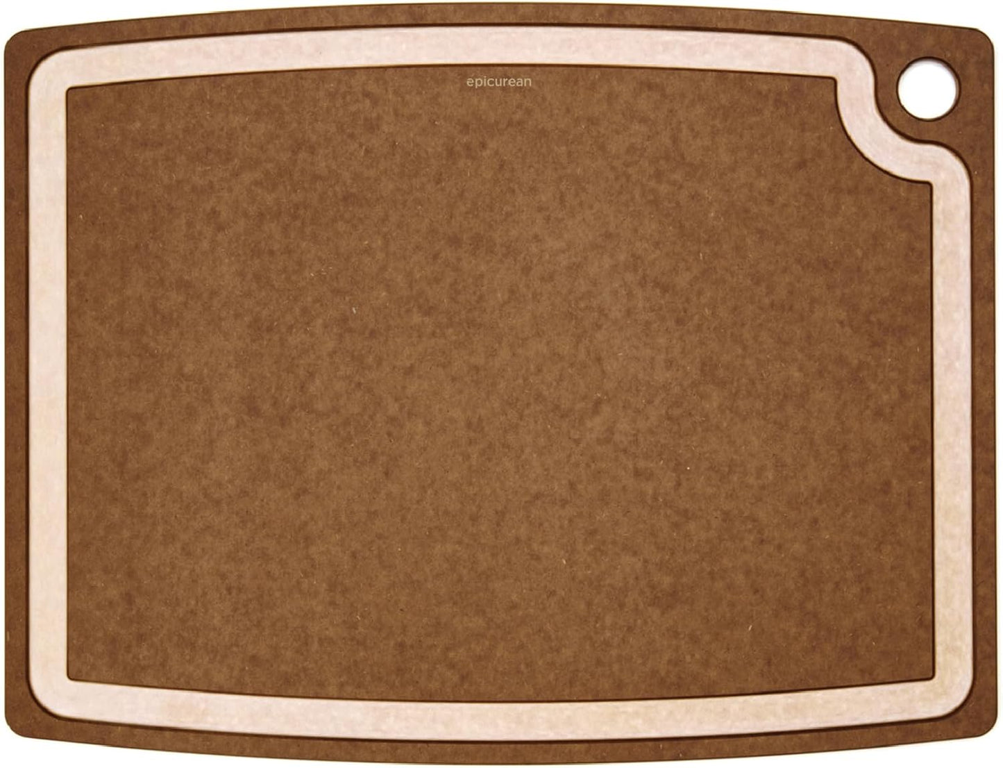 Epicurean Gourmet Series Cutting Board with Juice Groove, 19.5-Inch by 15-Inch, Natural/Slate