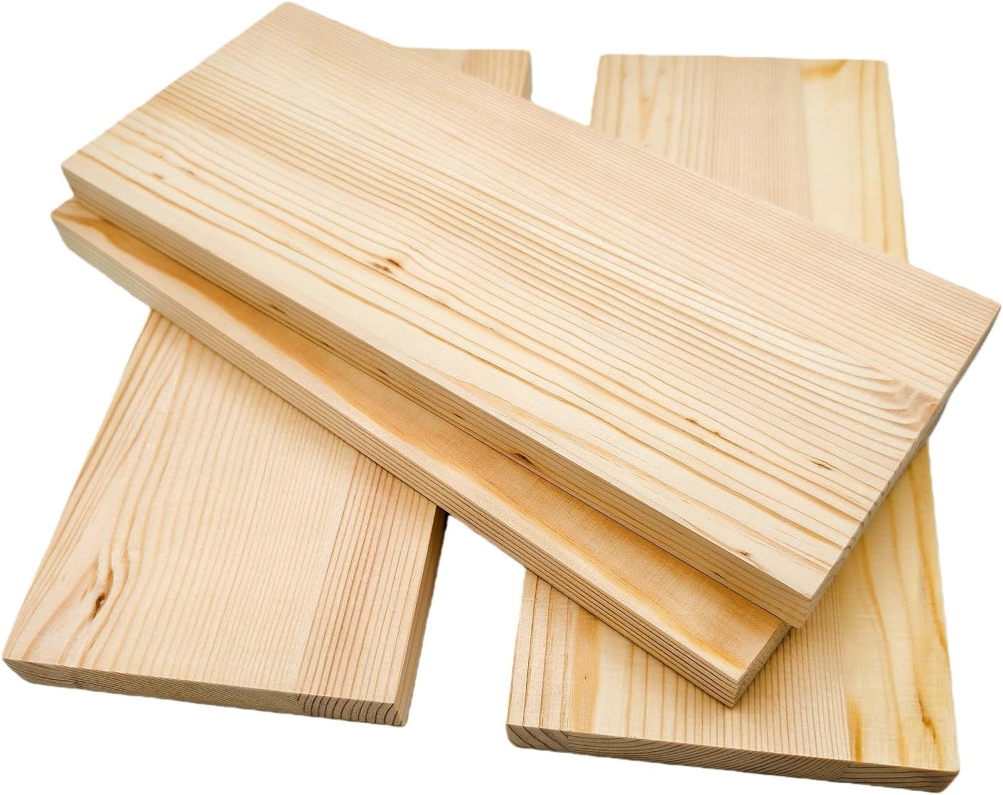 4PCS Rectangle Wood Boards Unfinished Wood Blocks for Crafting, 8x6x1in Blank Whittling Wooden Blocks for Wood Carving,Painting & Burning
