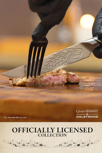 Dalstrong 8 inch Chef Knife- Game of Thrones™ Knife - House Lannister™ Edition - German Premium Steel Full Tang - Professional G10 Handle - Collection Item Toughbuilt Utility Knife- Leather Sheath