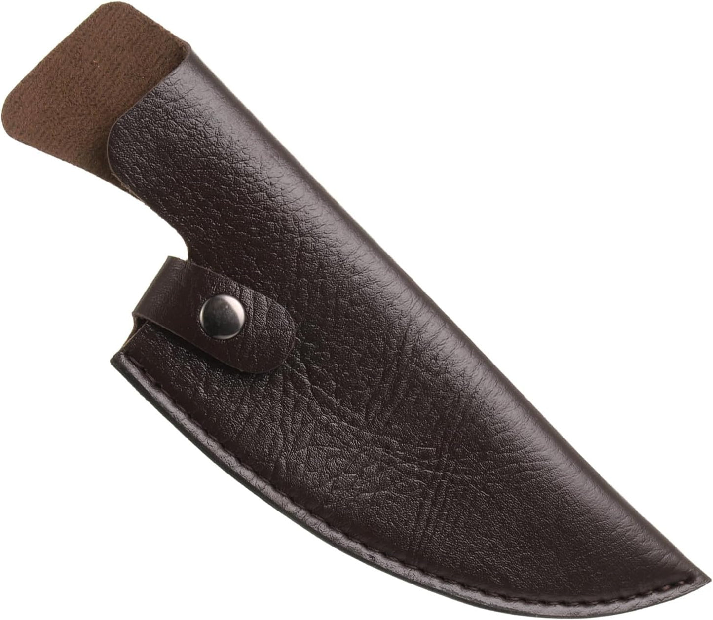 uxcell Knife Cover Sleeves, 7.9" x 2.6" PU Leather Knives Edge Guard Blade Protector Universal Knife Sheath for Home Kitchen, Brown