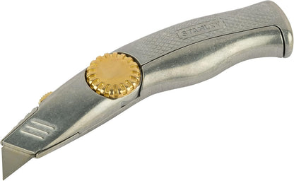 Stanley 0-10-819 Snap Off Knife "Pro" with retractable blade, Silver