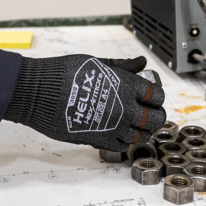 HexArmor Cut-Resistant Impact Protection Polyurethane Palm Knit Work Gloves | Helix® Core 3012