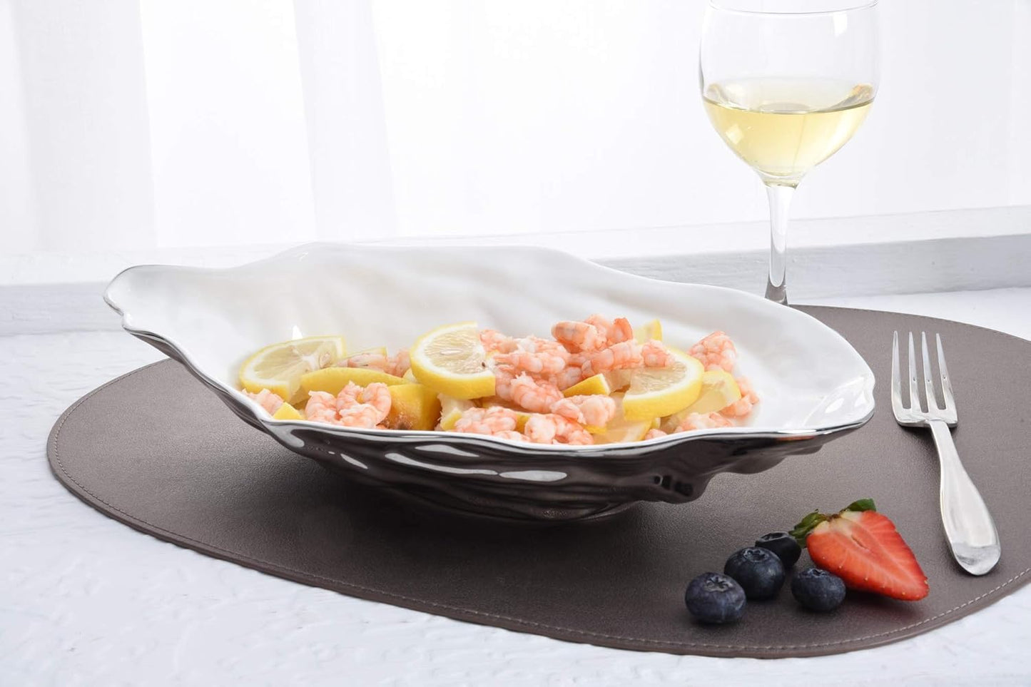 Pampa Bay Large Oyster Bowl, Waves, Kitchen, Gift