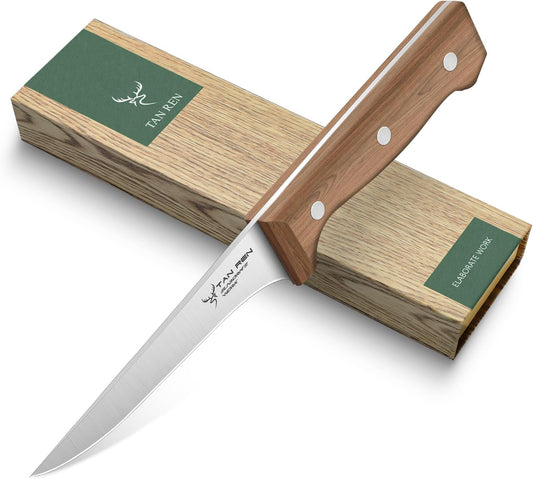 TAN REN Japanese Gyuto Chef Knife, 7 Inch Stainless Steel Japanese Chef Knife, Full Tang Chefs Knives
