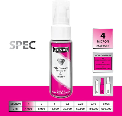 Jende 4 Micron Poly Diamond Knife Stropping Emulsion 25ml- Stropping emulsion
