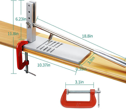 Oyster Opening Tool, Oyster Shucker-Shucking Machine, Oyster Opener Machine, Oyster Shucking Clamp Tool Kit with Oyster Shucking Knife and Gloves, Aluminum Oyster Shucking Clamp