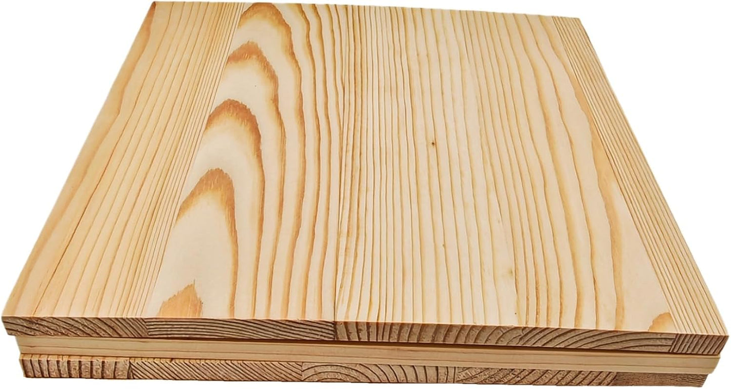 6PCS Unfinished Wood Square Blocks for Crafts, 6x6x1in Blank Wooden Squares Pine Wood Boards for Carving,DIY Wood Coasters,Painting & Burning