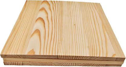 6PCS Unfinished Wood Square Blocks for Crafts, 6x6x1in Blank Wooden Squares Pine Wood Boards for Carving,DIY Wood Coasters,Painting & Burning