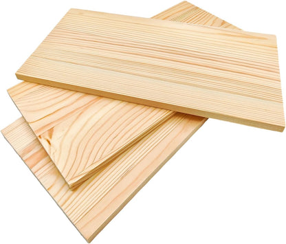 4PCS Rectangle Wood Boards Unfinished Wood Blocks for Crafting, 8x6x1in Blank Whittling Wooden Blocks for Wood Carving,Painting & Burning