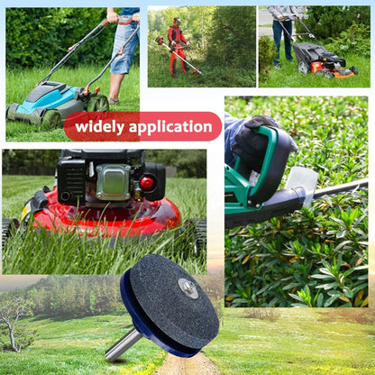 cenoz Crafts Man Lawn Mower Blade Sharpener for Any Power Hand Drill by (5 Packs Blue)