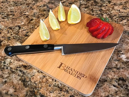 Small Mini All Natural Bamboo Cutting Board, Great for Apartments RV's Home Bar Charcuterie Backpacking Camping Bushcraft Dorm Rooms Picnics & Entertaining (1 Pack)