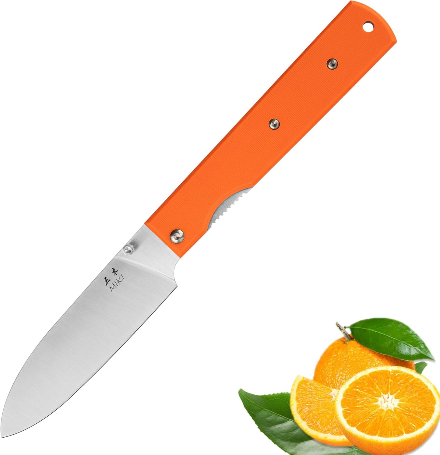 Miki 2 piece set 440A stainless steel Blade Japanese pocket folding Chef knife peeling utility knife fruit knif g10 Handle Camping BBQ trip Outdoor Portable kitchen knife