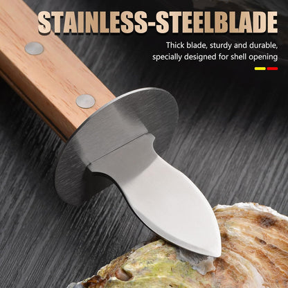 Oyster Shucking Knife set Opener Oyster Opener Seafood Clamp Tool Holder Shellfish Hand Shellcrab Oyster Knife Shucker