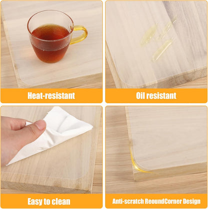50 Pcs Plastic Cutting Boards for Kitchen, 15 x 11.8 Inch Flexible Frosted Cutting Mats, Clear Non-Porous Dishwasher Safe Chopping Boards, Non-Slip Plastic Placemats Table Mats