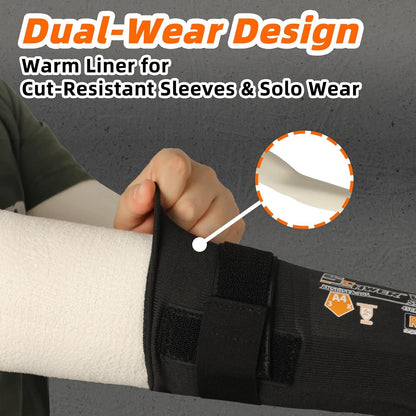 Schwer 2 Pairs 15.4in Down Yarn Knitted Arm Warmers, Summer Essential Arm Sleeves for AC Rooms, Hyaluronic Acid Infused, Moisturizing & Skin-Friendly, Light Compression Arm Protectors for Thin Skin