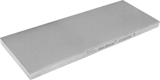 DMT D8F Dia-Sharp Bench Stone - Diamond Knife Sharpener for the Workshop, Jobsite or Kitchen - Fine - Flat Diamond Sharpening - Non-Slip Knife Sharpener- Made in the USA - 8 x 3 x 0.38 Inches