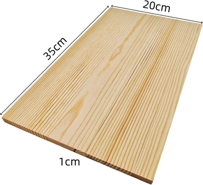 4PCS Rectangle Wood Boards Unfinished Wood Blocks for Crafting, 8x6x1in Blank Whittling Wooden Blocks for Wood Carving,Painting & Burning