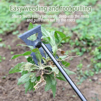 Weed Remover Tool,Garden Weed Tool, Portable Garden Weeder Tool for Vegetable Gardening Backyard Farm Planting & Weeding (Black Handle)