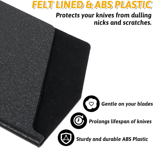 Cleaver Edge Guard 7.5” X 3.5” Abs Cleaver Cover Wide Knife Protector Sleeve for Chinese Kitchen Knifes, Durable Felt Lined Knifes Protector Sleeves