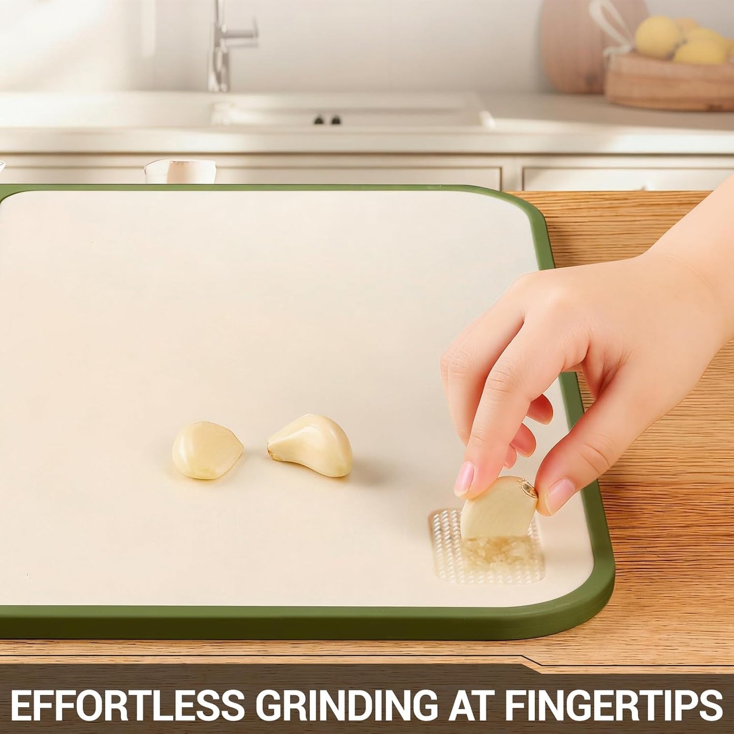 3PCS Plastic Cutting Board Set for Kitchen - Double-Sided with Built-in Juice Trough, Knife Sharpener, Non-Slip Edges, BPA-Free & Dishwasher Safe